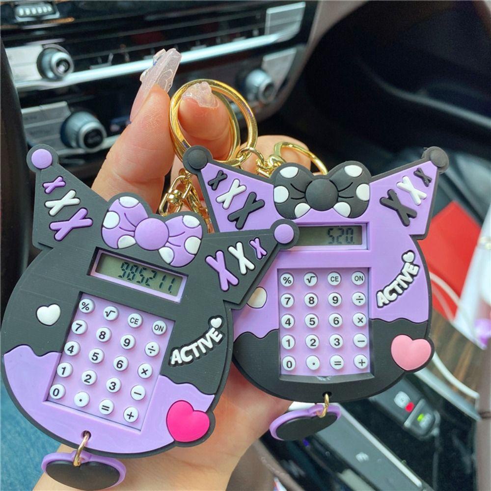 Daron1 Máy Tính mini 8 Chữ Số Kèm Móc Khóa Và Máy Tính Tiện Dụng Cho Văn Phòng / Trường Học