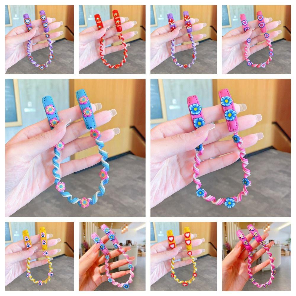 Shanlin Dây Buộc Tóc Xoăn Co Giãn Nhiều Màu Sắc Ngọt Ngào diy Cho Bé Gái