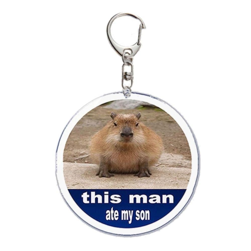 Quinton capybara Móc Chìa Khóa Bằng Nhựa acrylic Hình Động Vật Hoạt Hình Dễ Thương Làm Quà Tặng Cho Bạn Gái