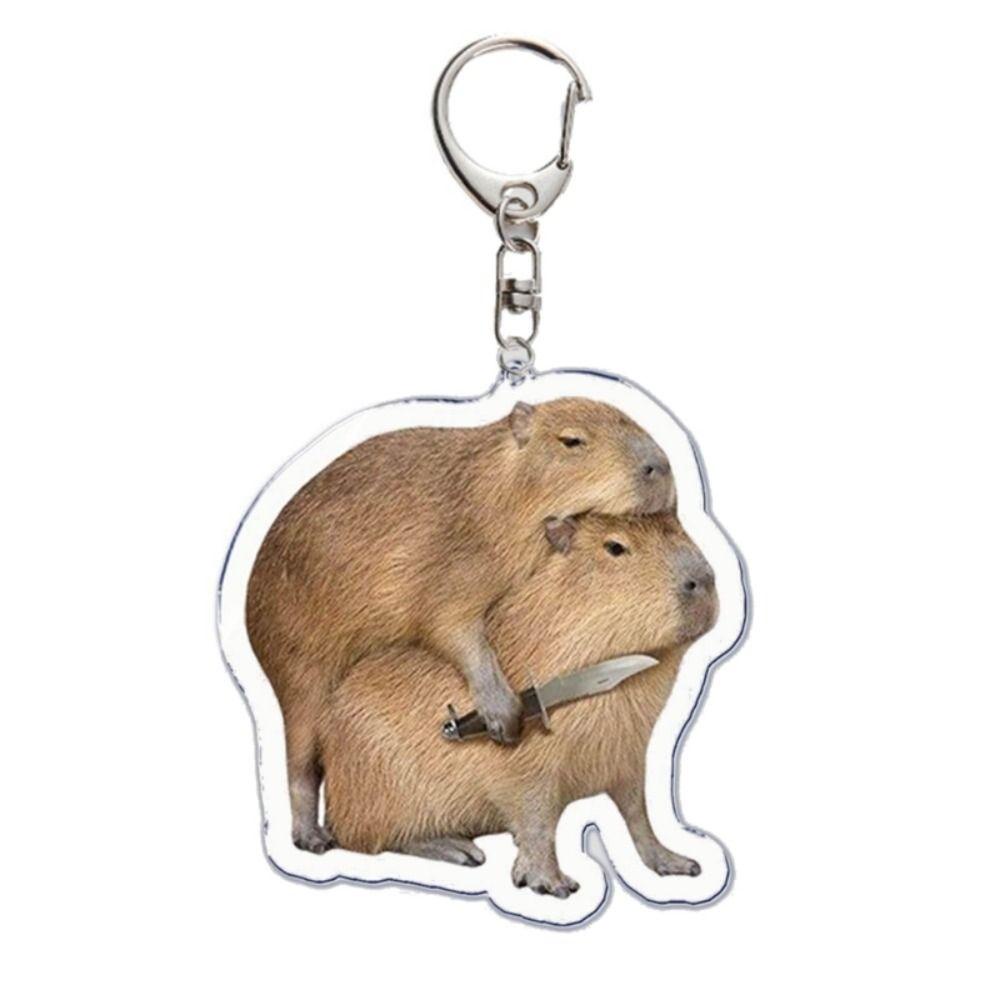 Móc Khóa Hình capybara Bằng Nhựa acrylic Dễ Thương