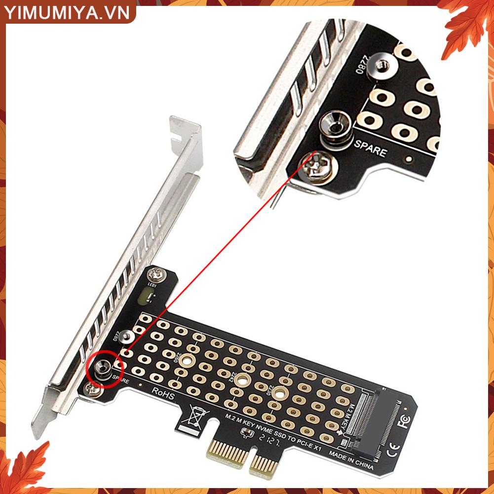 ☼Yimumiya ☼ Card Chuyển Đổi m.2 nvme Sang Pcie4.0X1 32gbps Cho ssd 2230 / 2242 / 2260 / 2280