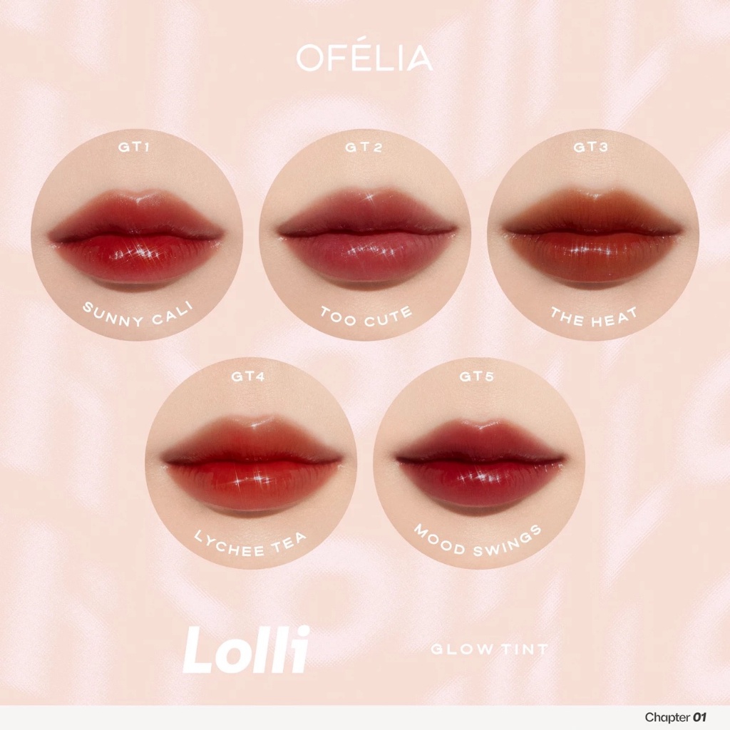 OFÉLIA - Son kem bóng Lolli Glow Tint 3.9g