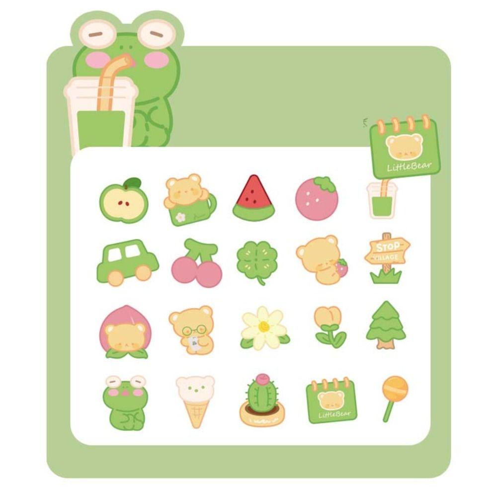 Adames Đề Can Dán Trang Trí Hình Gấu Hoạt Hình graffiti Chống Thấm Nước diy