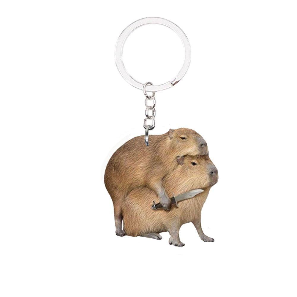 Móc Khóa Hình capybara Bằng Nhựa acrylic Dễ Thương
