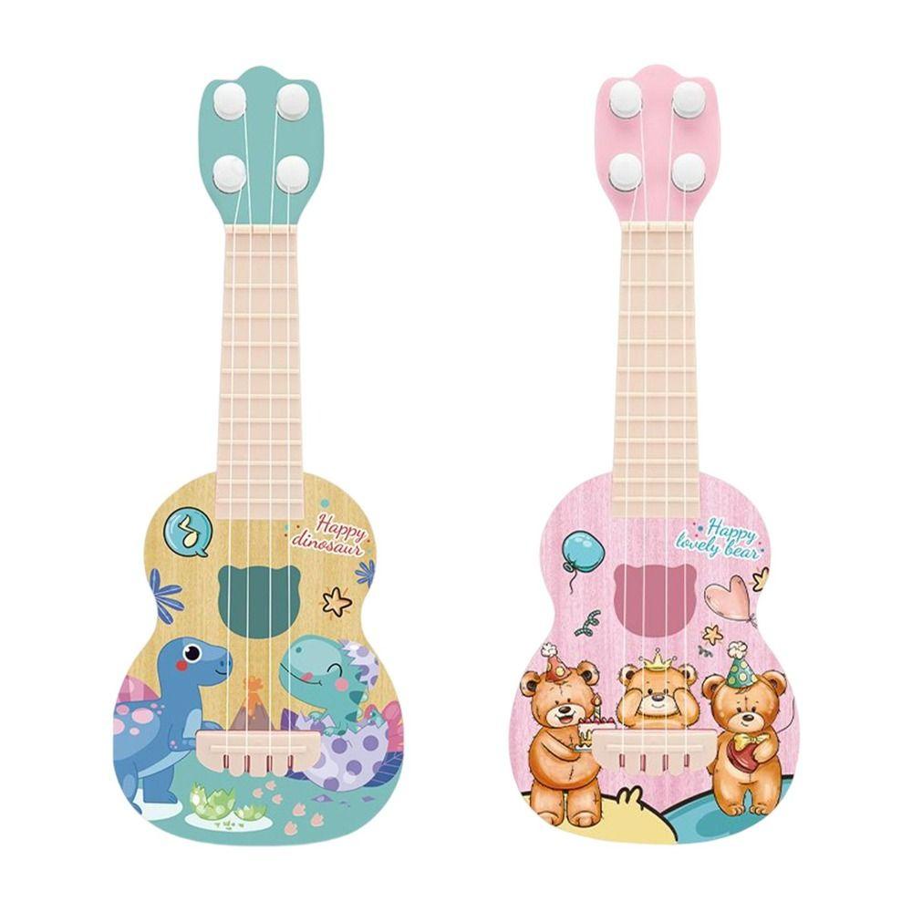 Stellaub Đồ Chơi Đàn ukulele 4 Dây Hình Động Vật Hoạt Hình Cho Bé