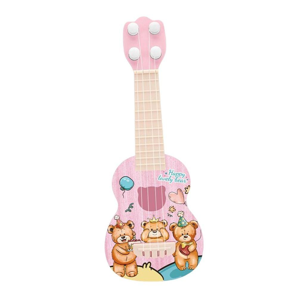 Stellaub Đồ Chơi Đàn ukulele 4 Dây Hình Động Vật Hoạt Hình Cho Bé