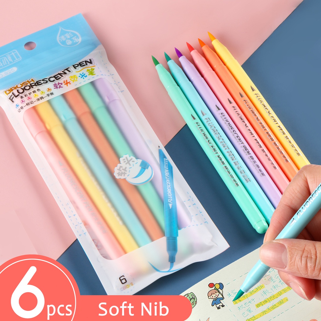 Set 6 Bút Lông Đầu Mềm Vẽ Màu Nước Nghệ ThuậtJD CO TH