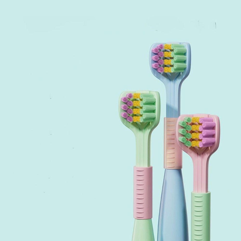 Dalton Bàn Chải Đánh Răng Ba Mặt Xoay 360 Độ Làm Sạch Răng Miệng Cho Bé