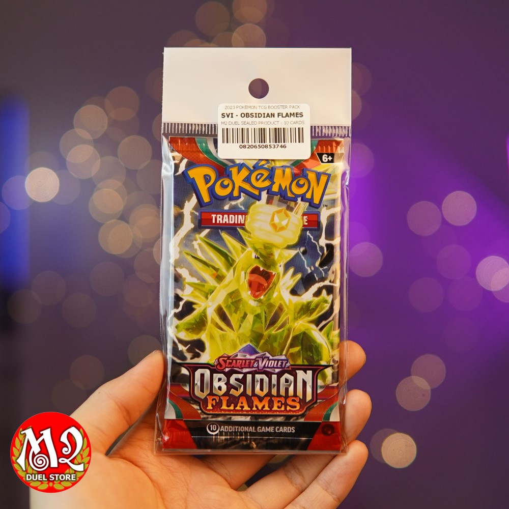 Gói thẻ bài Pokemon Scarlet & Violet OBSIDIAN FLAMES Booster Pack - Chính hãng Nintendo - Nhập khẩu Hoa Kỳ USA