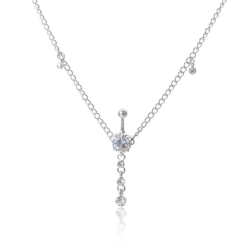 Khuyên Rốn Đính Đá Hình Giọt Nước Quyến Rũ Cho Nữ