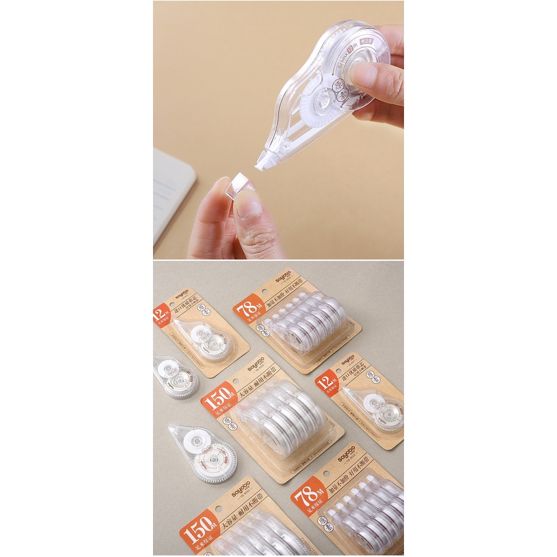 Set 6 Cuộn Băng Keo Xóa 78m Tiện LợiJD CO TH