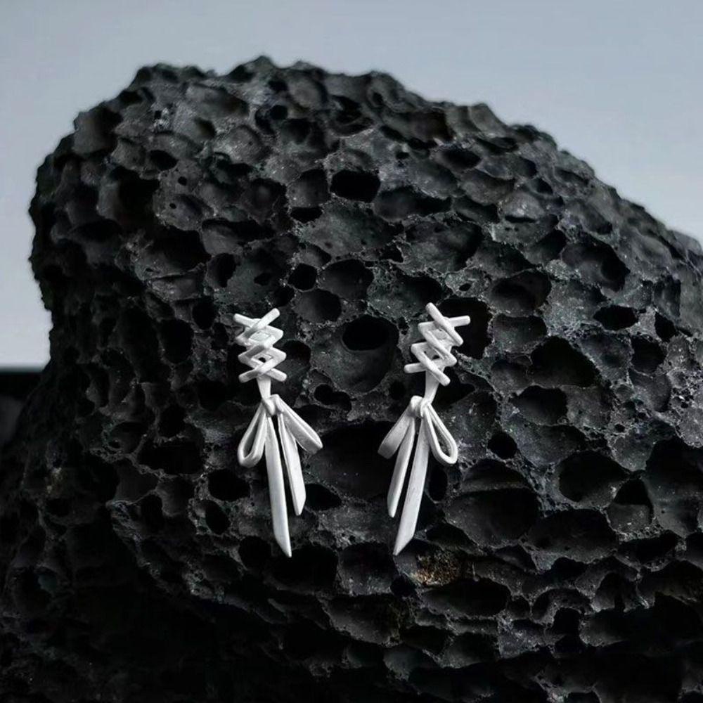 Khuyên Vành Tai y2k Thắt Nơ Phong Cách vintage Hàn Quốc Cho Nữ