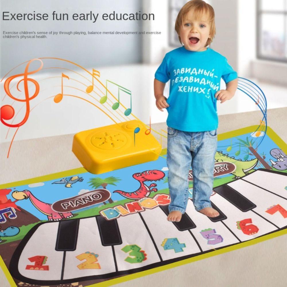 Thảm Nhạc ahmed 8 Nhạc Cụ Hình Phi Hành Gia / Khủng Long Nhảy Múa / Sàn 5 Chế Độ Phát Nhạc Cho Bé