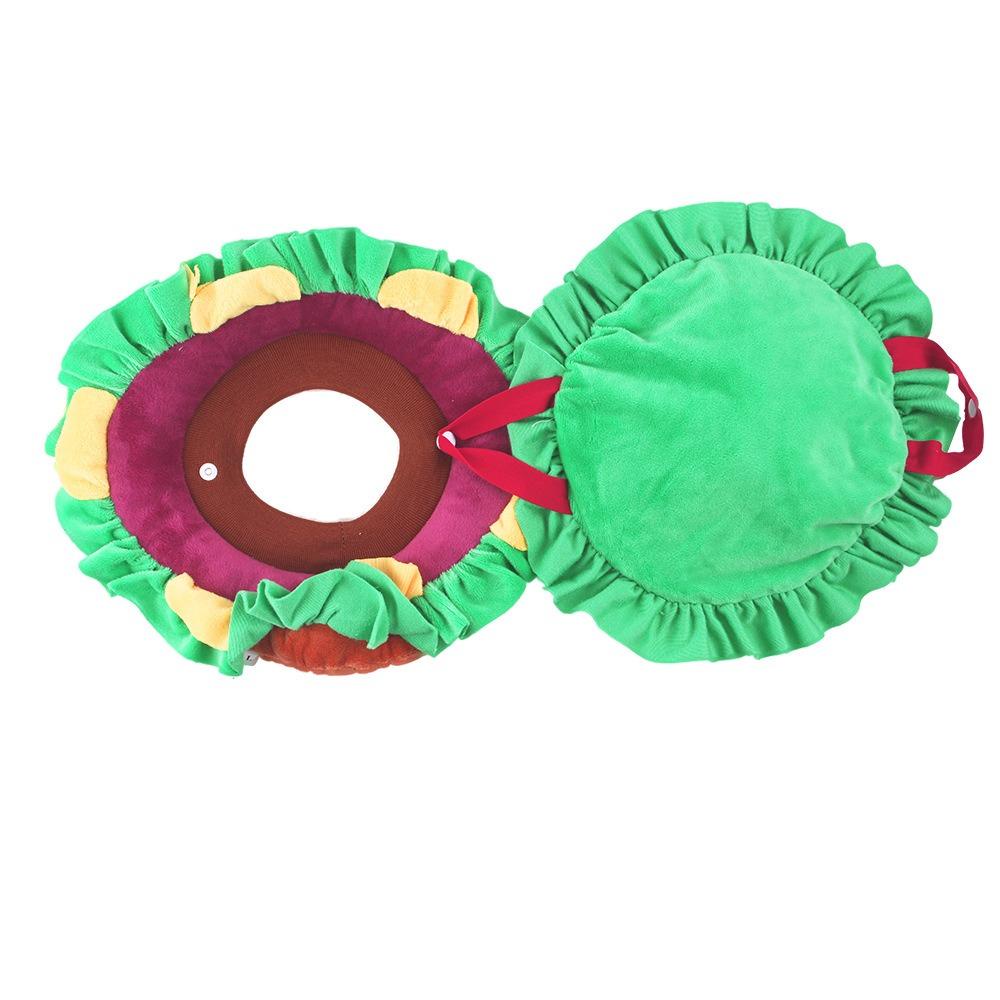 Mũ Trùm Đầu Bằng polyester Hình Hamburger Chó Mèo Dễ Thương