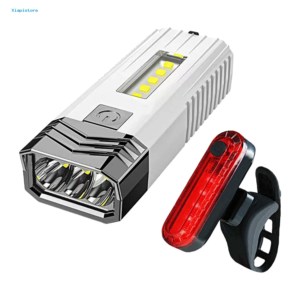 Đèn Pha Cảnh Báo An Toàn Siêu Sáng Bằng Nhựa Gắn Đuôi Xe Đạp Dễ Lắp Đặt