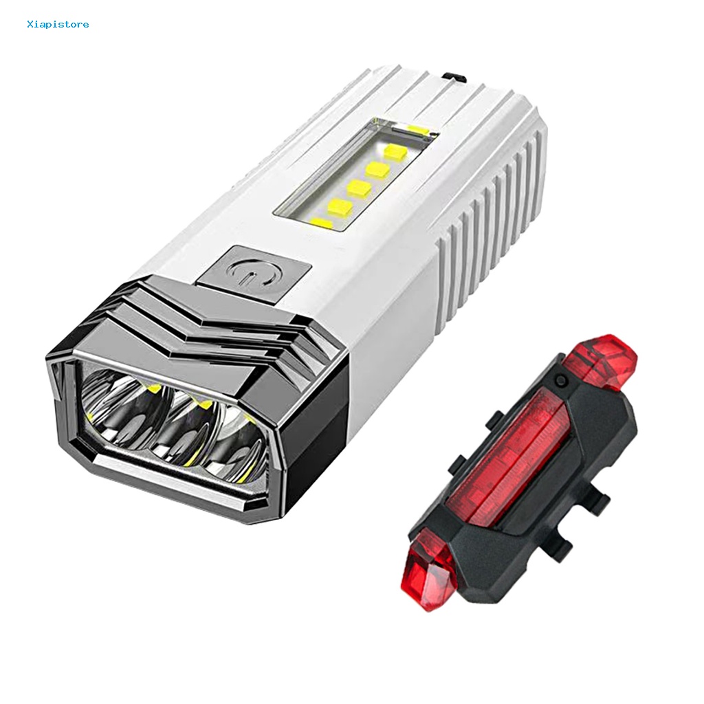 Đèn Pha Cảnh Báo An Toàn Siêu Sáng Bằng Nhựa Gắn Đuôi Xe Đạp Dễ Lắp Đặt