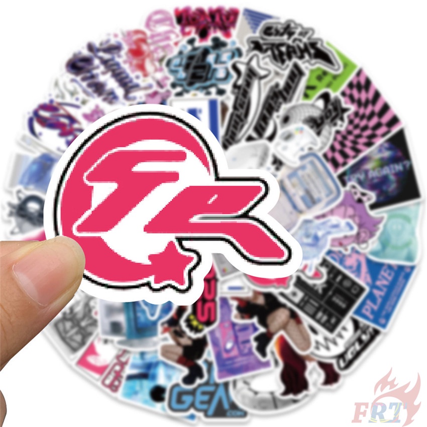 ❉ Y2k. Jdm harajuku girls series 01 Nhãn Dán ❉ Bộ 50 Miếng Dán Chống Thấm Nước Thời Trang Tự Làm