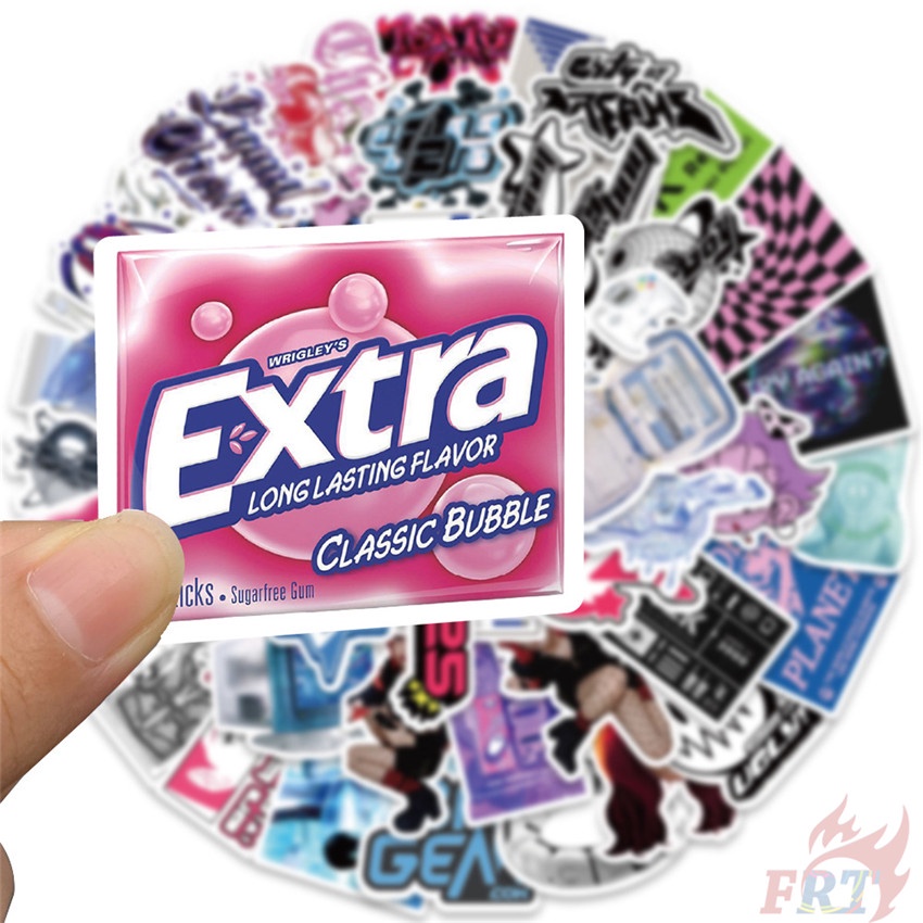 ❉ Y2k. Jdm harajuku girls series 01 Nhãn Dán ❉ Bộ 50 Miếng Dán Chống Thấm Nước Thời Trang Tự Làm