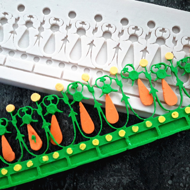 Khuôn silicone Làm Bánh Tạo Hình Hàng Rào Cổ Điển diy