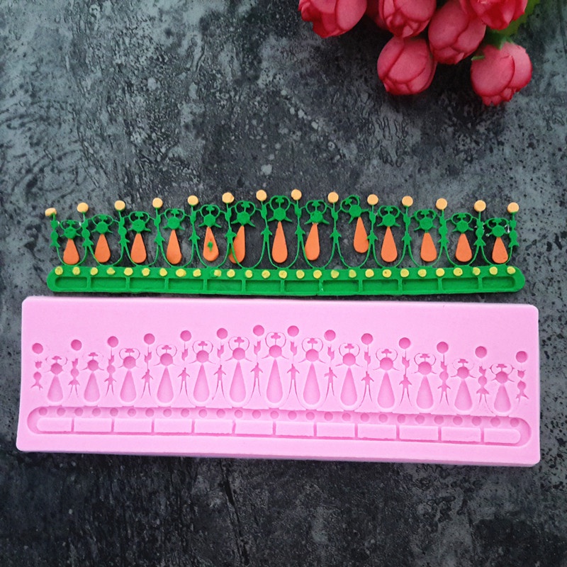 Khuôn silicone Làm Bánh Tạo Hình Hàng Rào Cổ Điển diy