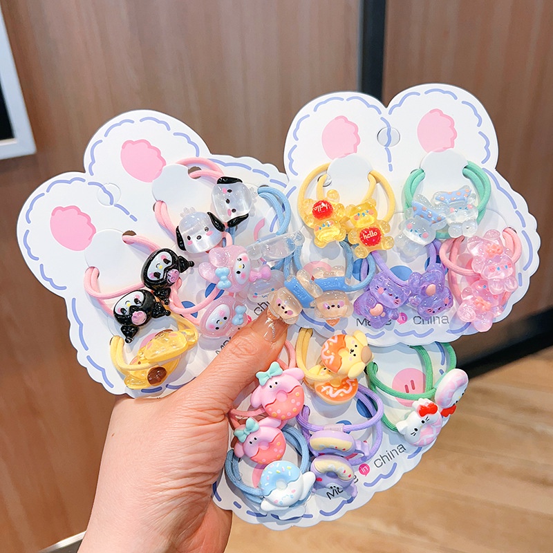 Bộ 10 Dây Cột Tóc sanrio Dễ Thương c01