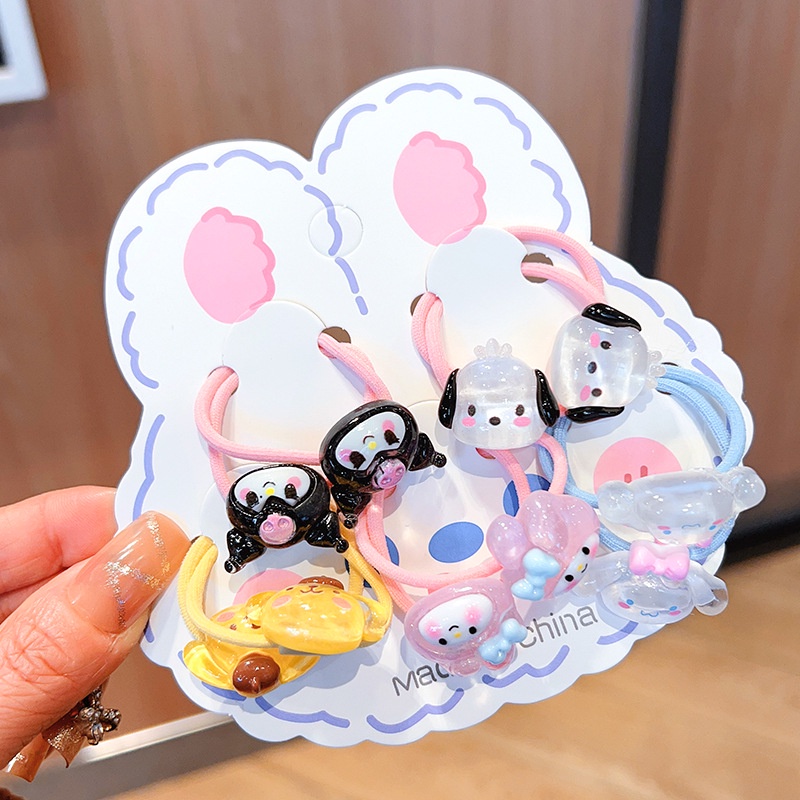Bộ 10 Dây Cột Tóc sanrio Dễ Thương c01