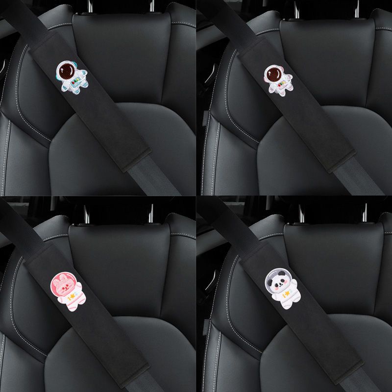 Đệm Bọc Dây Đai An Toàn Xe Hơi Chống Trượt Họa Tiết Hoạt Hình Dễ Thương