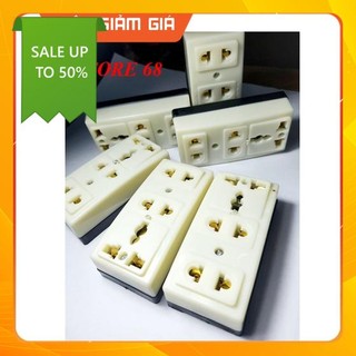 Ổ cắm điện đa năng 3 chân, an toàn, chống cháy lỗi sứ hinoki