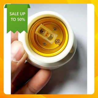 combo 10 cái đui đèn E27 lõi đồng, bắt tường, bắt trần chính hãng Hinoki