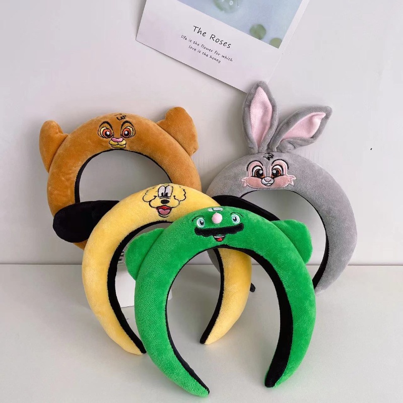 Băng Đô Cài Tóc Hình Thú Hoạt Hình Dễ Thương Phong Cách Hàn Quốc