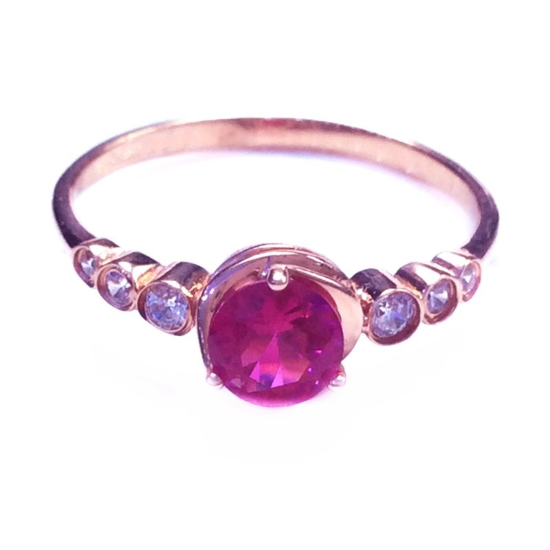 Bộ Trang Sức Vòng cổ Nhẫn Và Bông Tai Mạ Vàng Hồng 14k Thời Trang 585 Dành Cho Nữ