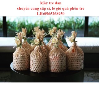 Giỏ mây tre đan đựng bánh trung thu, kẹo, quà tết, tổ chim đựng bánh lợn trung thu