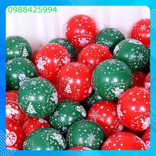 Set 100 quả Bóng bay Noel Giáng Sinh trang trí sự kiện năm 2023 NỘI ĐỊA TRUNG