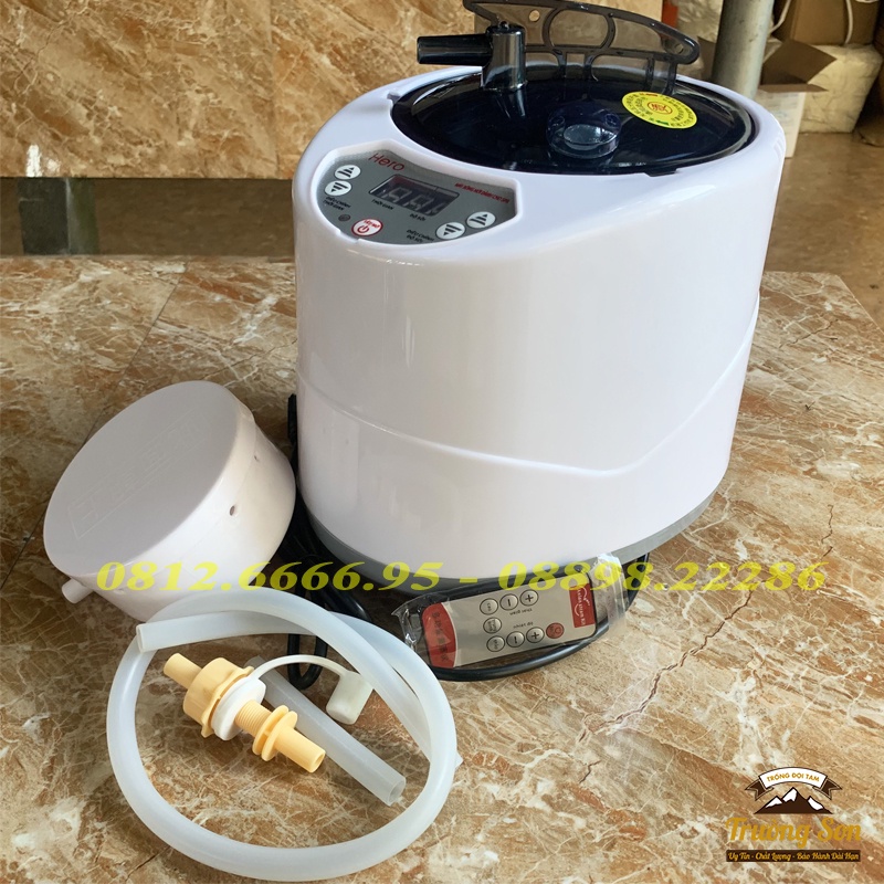 Máy Xông Hơi, Nồi Xông Tạo Hơi Hero 2L Cao Cấp Dùng Cho Gia Đình, Spa