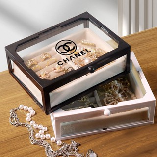 Hộp đựng đồ trang sức bằng thủy tinh Hộp đựng đồ để bàn Hộp đựng bụi Hộp đựng nhẫn Hộp đựng bông tai Hộp đựng phụ kiện tai Hộp đựng đồ trang sức để bàn