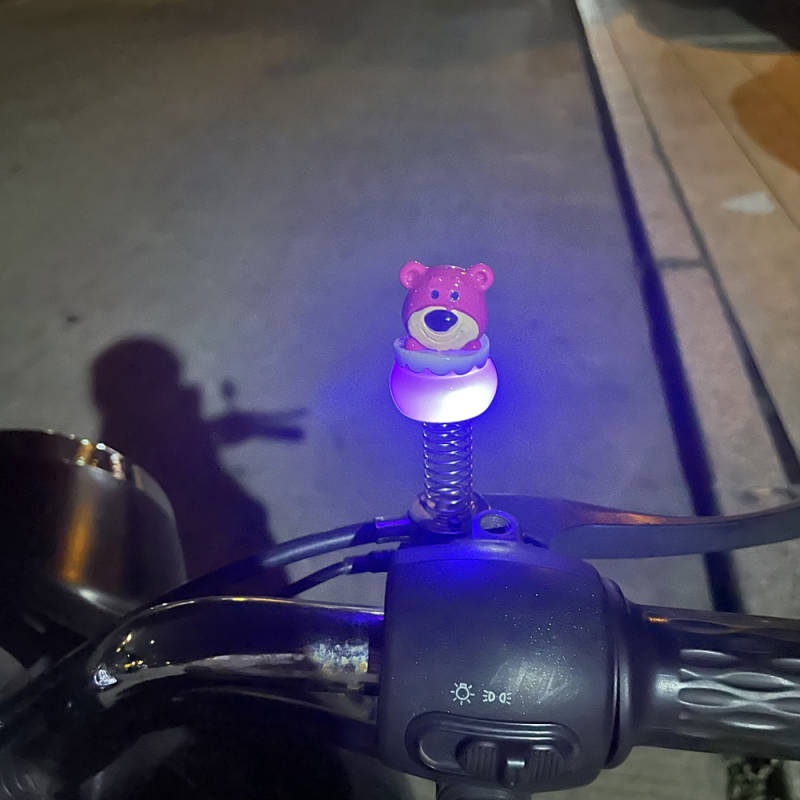 Three-Dimensional Cartoon Strawberry Bear Electric Car the Hokey Pokey Flash Cinnamoroll Babycinnamoroll Car Table Cute Spring Pendant Decoration Iblx