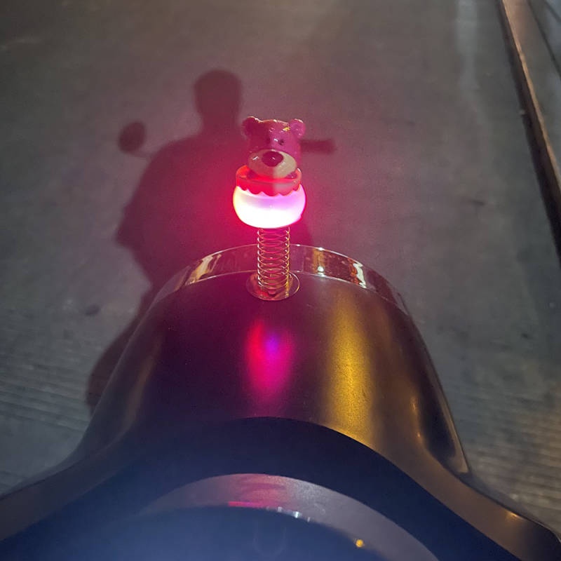 Three-Dimensional Cartoon Strawberry Bear Electric Car the Hokey Pokey Flash Cinnamoroll Babycinnamoroll Car Table Cute Spring Pendant Decoration Iblx