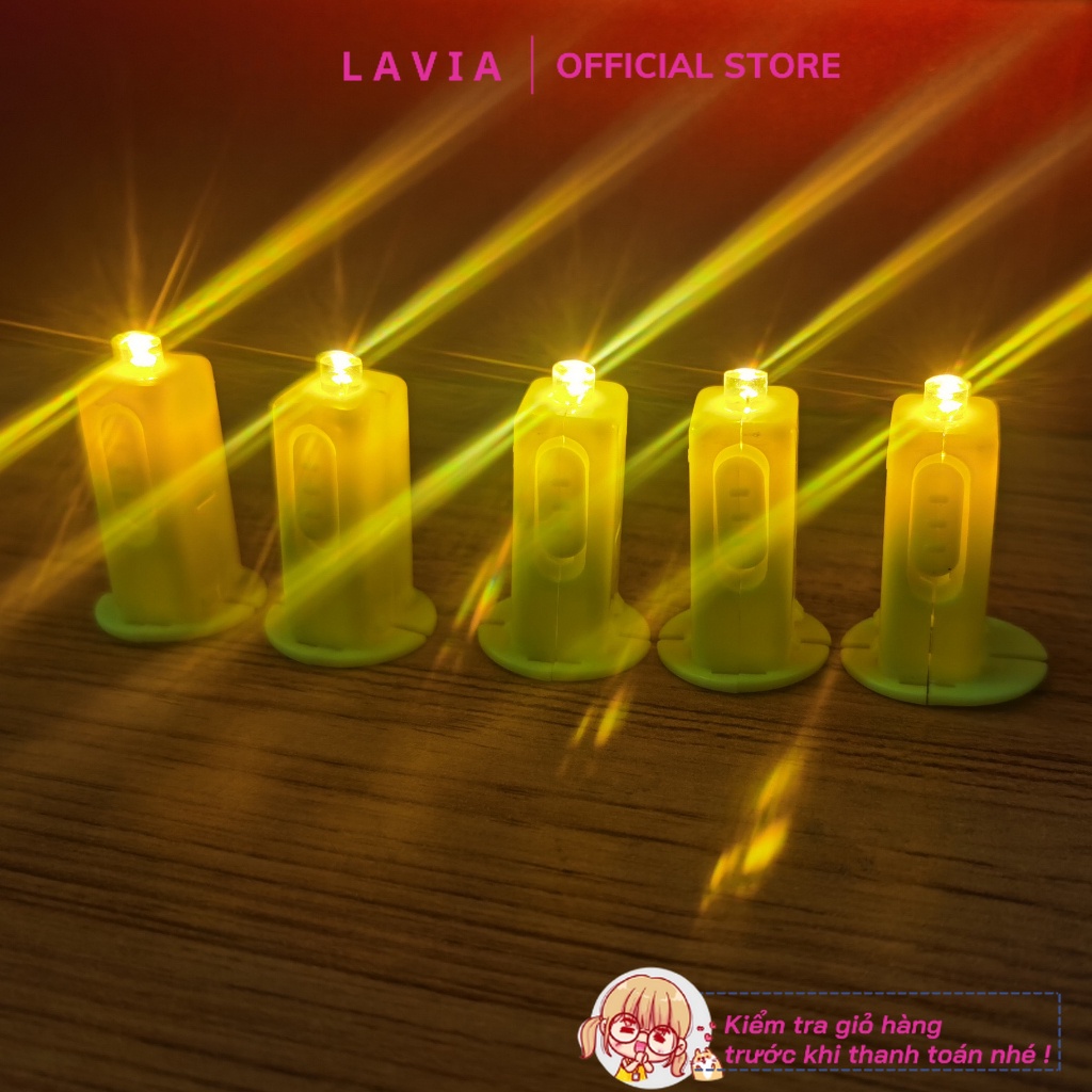 Đèn Led gắn đèn lồng giấy - Đèn Ông Sao  làm thủ công thay nến