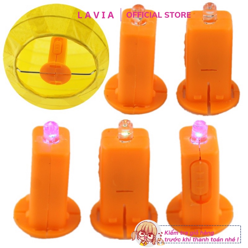 Đèn Led gắn đèn lồng giấy - Đèn Ông Sao  làm thủ công thay nến