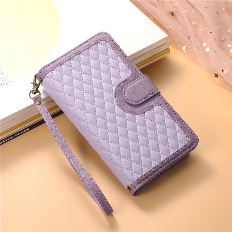 Bao Da Điện Thoại Nắp Lật Kèm Ngăn Đựng Thẻ Đính Kim Cương Cho a98 reno 10 pro realme11 a1 f23 a96 realme c55 Vỏ