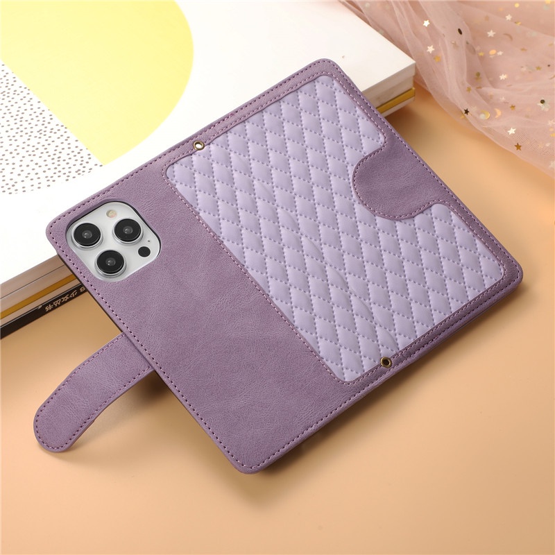 Bao Da Điện Thoại Nắp Lật Kèm Ngăn Đựng Thẻ Đính Kim Cương Cho a98 reno 10 pro realme11 a1 f23 a96 realme c55 Vỏ