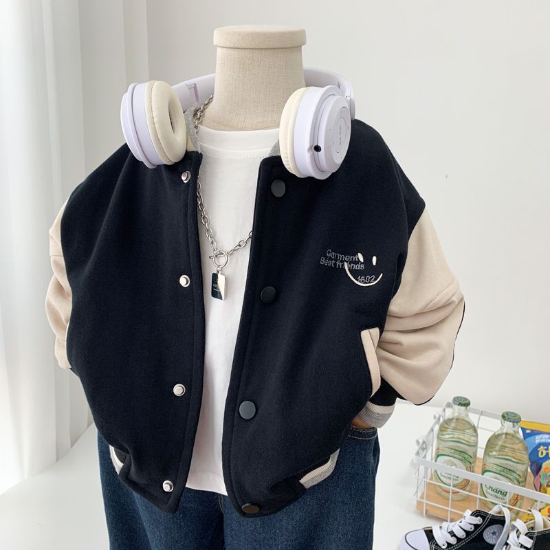 Áo Khoác Bóng Chày Phong Cách Hàn Quốc Thời Trang Xuân Thu Mới Cho Bé Trai