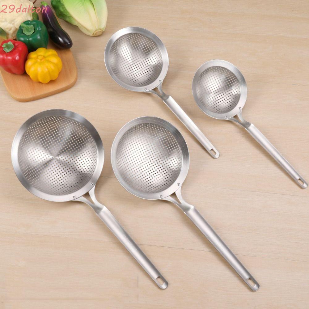 Dalton Muỗng Lọc Bằng Thép Không Gỉ Đa Chức Năng Màu Bạc Với Tay Cầm Dài