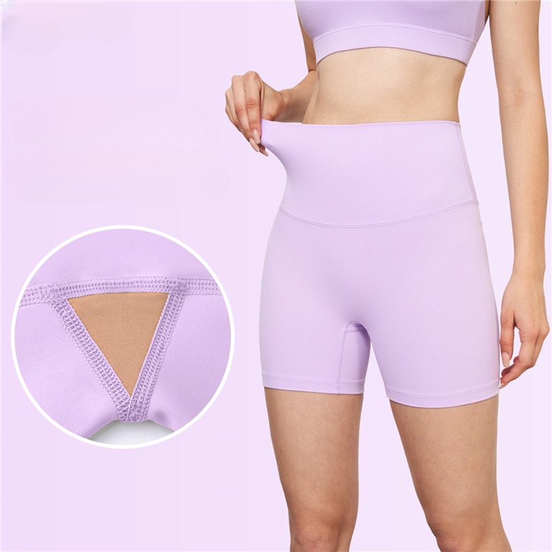 Quần short thể thao thắt lưng thể thao thắt lưng cao nâng hông nhanh-khô tập thể dục quần tập yoga thoáng khí