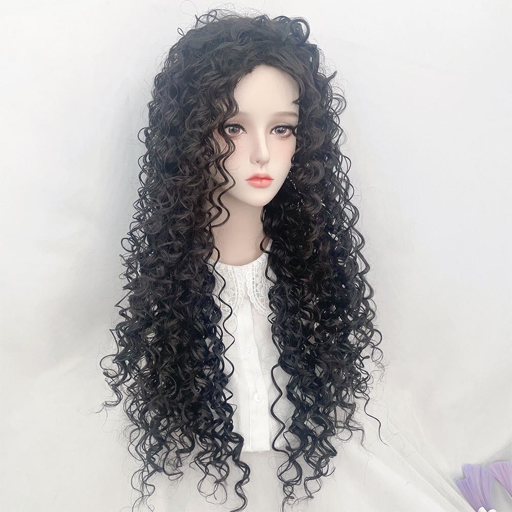 Tóc Giả Dài Xoăn Tự Nhiên Phong Cách Âu Mỹ Cho Nữ Thời Trang