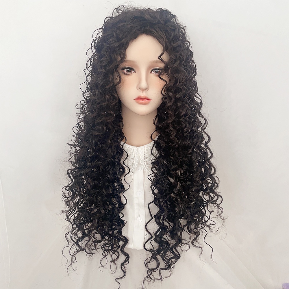 Tóc Giả Dài Xoăn Tự Nhiên Phong Cách Âu Mỹ Cho Nữ Thời Trang