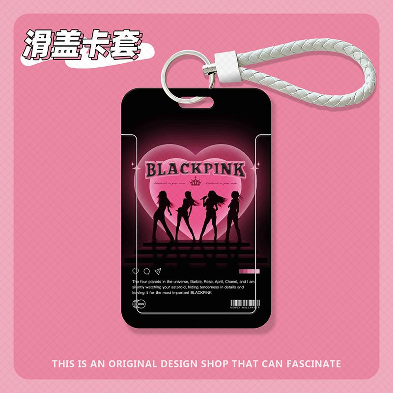 Hộp Đựng Thẻ id / Thẻ id / Thực Phẩm Họa Tiết graffiti blackpink merchandise