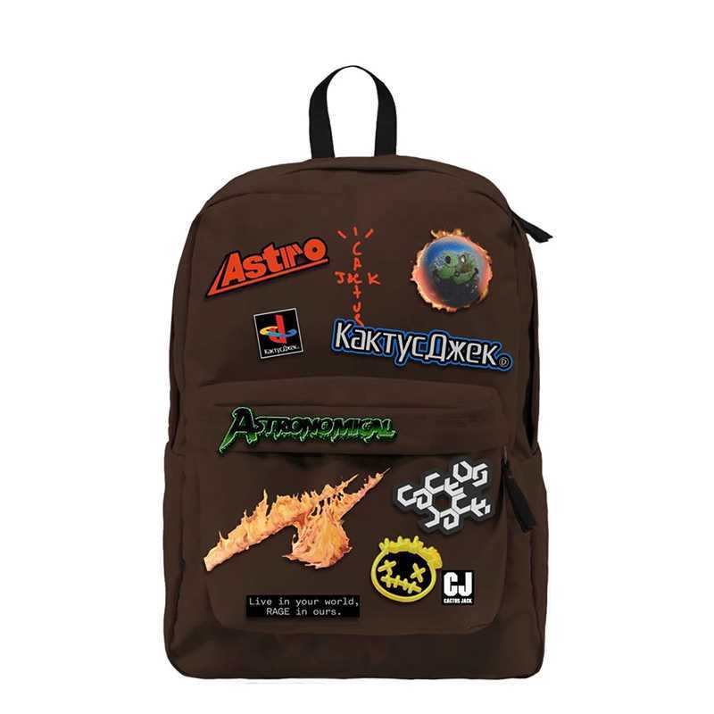 Travis scott ts Xương Rồng jack Ba Lô Mang Theo Đi Học