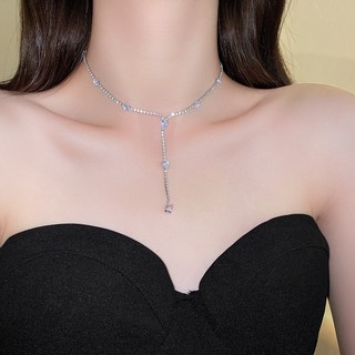 Y Vòng cổ Dáng Dài Đính Đá Sang Trọng Cho Nữ