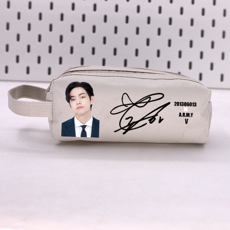 Bts Hộp Bút In Hình Ngôi Sao Phong Cách Hàn Quốc Cho Học Sinh sunart